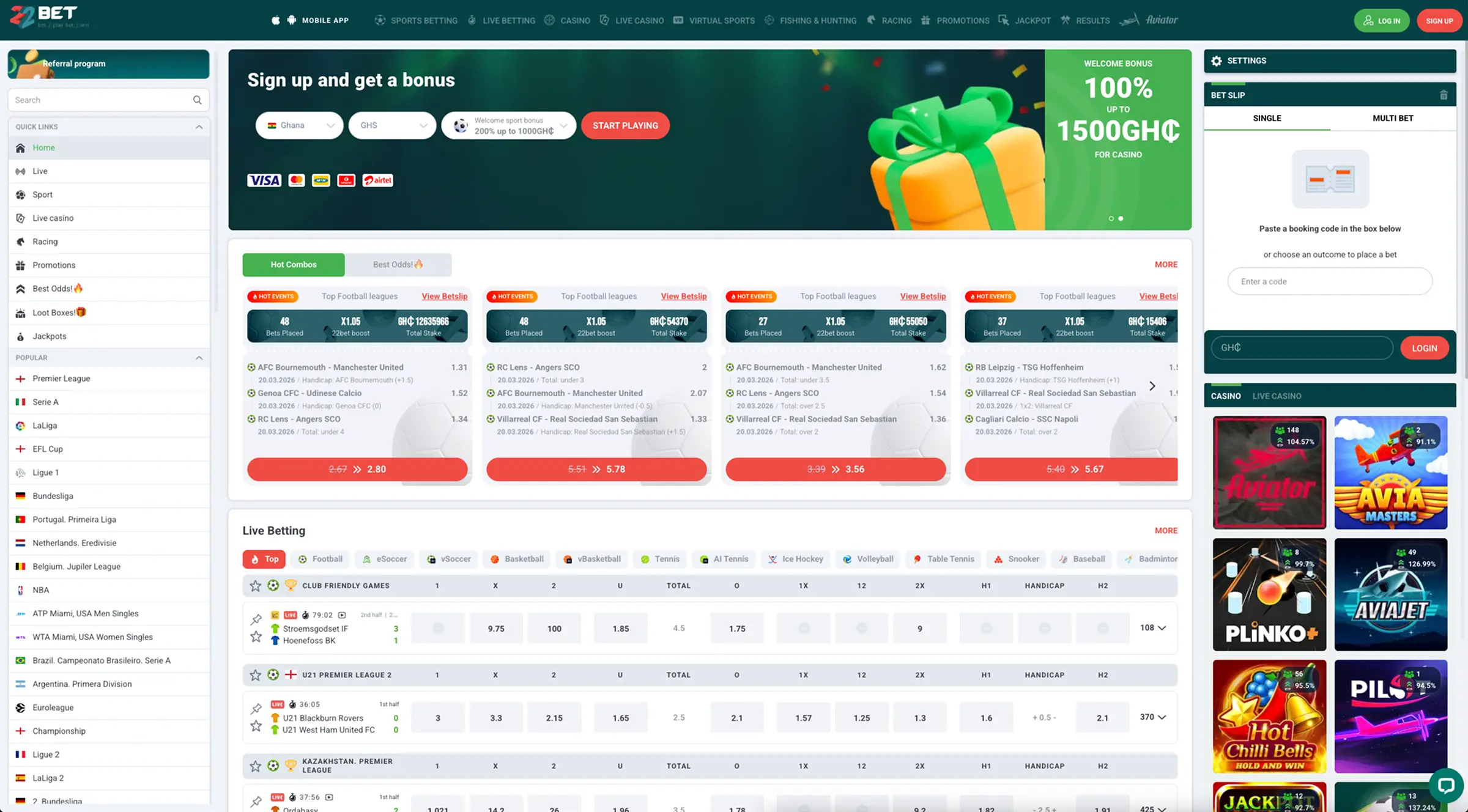 22Bet Online Betting